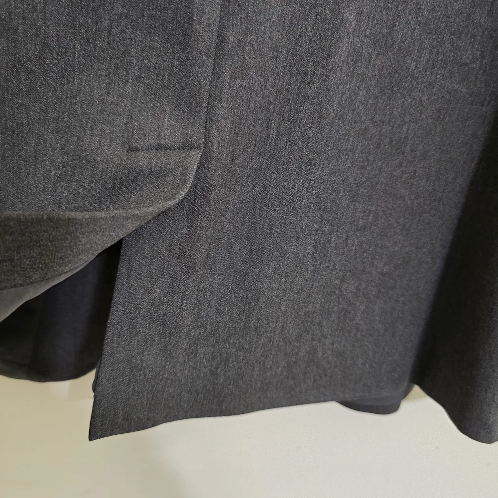 OLD NAVY size XXL Classic Twill Pixie Notched Lapel Single Button Blazer Gray‎